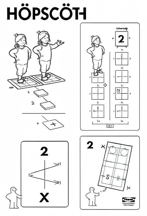 hopscotch,  <lora:ikea_instructions_xl_v1_5:1>