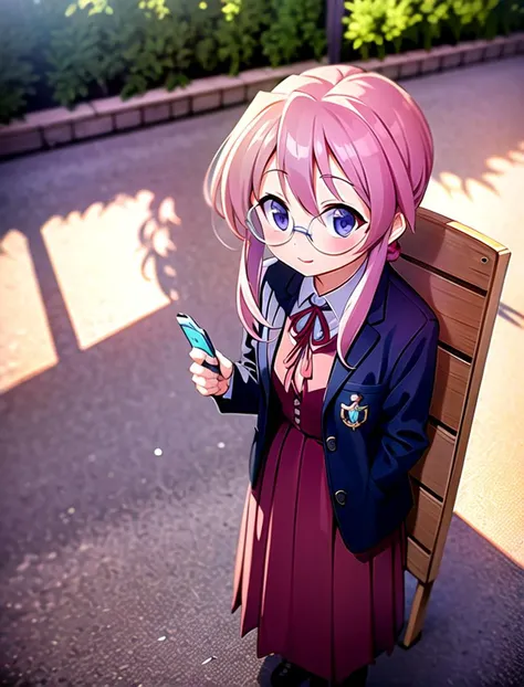 <lora:miyuki-takara:1>miyuki takara, glasses, 1girl, standing outside