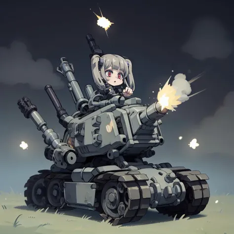 masterpiece,best quality,SV-001,jumping tank,
solo,twintails,riding tank,firing cannon,
grass field,explosion,sparks,
<lyco:SV-001_v10:0.6>