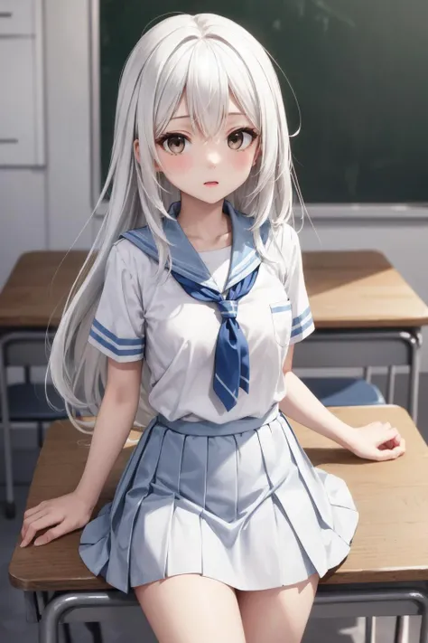 (masterpiece:1.2),best quality,extremely detailed,
BREAK
cute girl,(petite:1.3),solo,shiny skin,small breasts,very long hair,
detailed eyes,perfect anatomy,
cute eyes,(white eyes:1.3),(white hair:1.4),
BREAK
white shirt,white skirt,school uniform,
BREAK
cl...