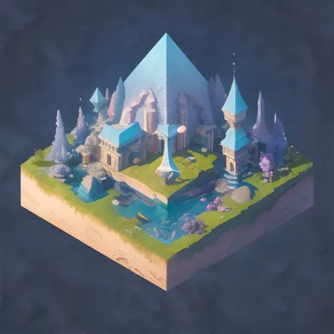 <lora:isometric-orangepumpking:0.7>, isometric, dreamers haven, surreal landscapes, vivid dreams, ethereal refuge, <clip:skip:2>, masterpiece, 8k, high resolution, shallow depth of field, sharp focus