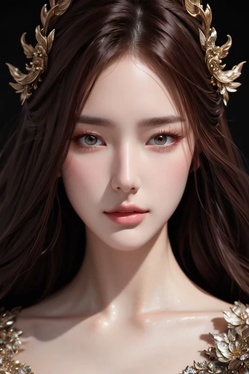 (otherworldly), highly insanely detailed, masterpiece, top quality, best quality, highres, 4k, 8k, RAW photo, (very aesthetic, beautiful and aesthetic), 1girl, solo, <lora:yufeng1939-skin-face-tweak:0.7>, close-up, face close up, (fantasy world)âââ