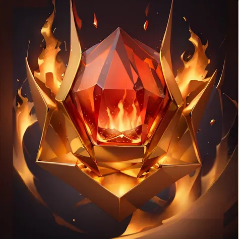 a close up of a fire burning inside of a crystal bowl