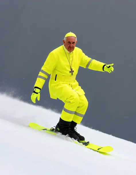 (ral-highvis), the pope snowboarding