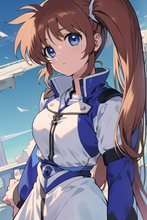 nanohatakamachi, <lyco:nanohatakamachiv2-lyco-nochekaiser:1>,
nanoha takamachi, (takamachi nanoha:1.5), long hair, blue eyes, brown hair, hair ribbon, (side ponytail:1.5), white ribbon,
BREAK magical girl, jacket, collar, puffy sleeves, long sleeves, white...