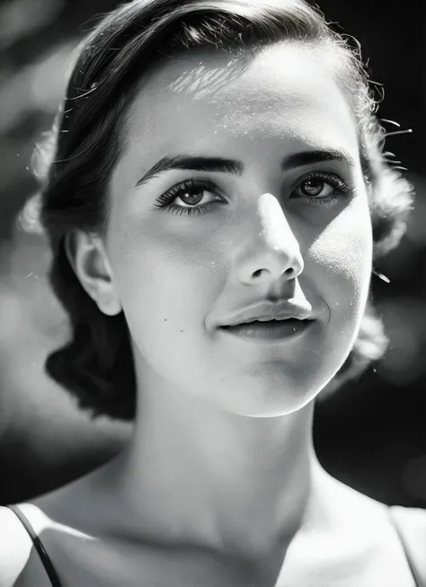 A 1930s professional photograph of sks woman, ((detailed face)), (High Detail), Sharp, 8k, ((bokeh)), <lora:locon_alexandrabotez_v1_from_v1_64_32:1.25>