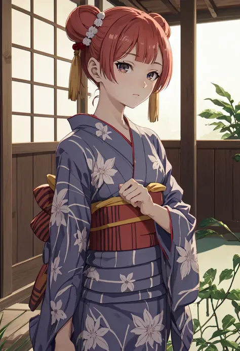 best quality, masterpiece, highres, solo, (laufen_sousounofrieren:1.10), (yukata:1.30), (kimono:1.15), anime_style, 17 <lora:laufen_sousounofrieren:0.80>