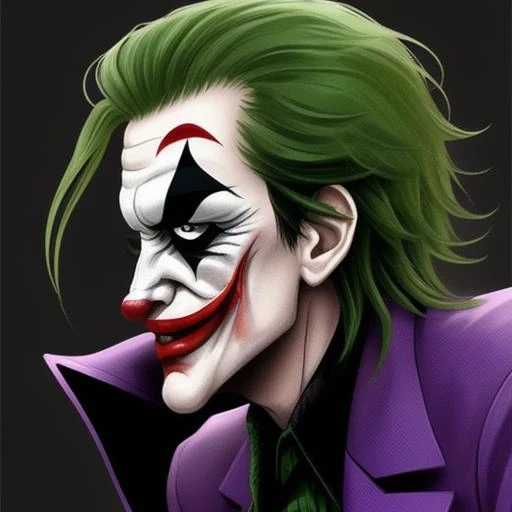 happy joker side view,djoker