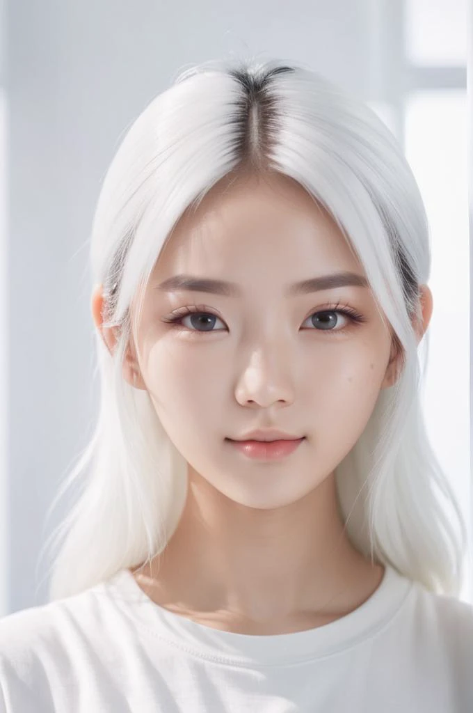 cinematic photo A hyper-realistic white portrait of a pretty young  asian female student with delicate features and bright, highly detailed, bright and inviting, trending on Instagram and other social media, <lora:SDXL_White_Sa_May:1.0> . 35mm photograph, ...