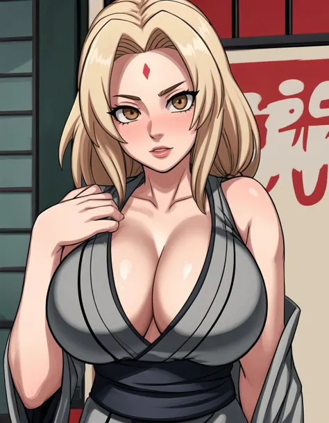 Tsunade Senju - grey kimono only outfit