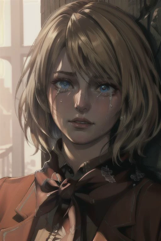 ((ultra detailed, masterpiece, best quality)) 
<lora:RE4Ashley:0.8>
 RE4Ashley, 
crying,
godly auburn light,
looking at viewer,
1girl, solo, blonde hair, portrait,