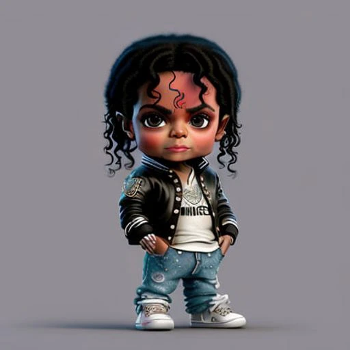 cbzbb , ((michael jackson)) ,charachter ,cute, little, beautiful, devian art, trending artstation, digital art, detailed, cute, ...