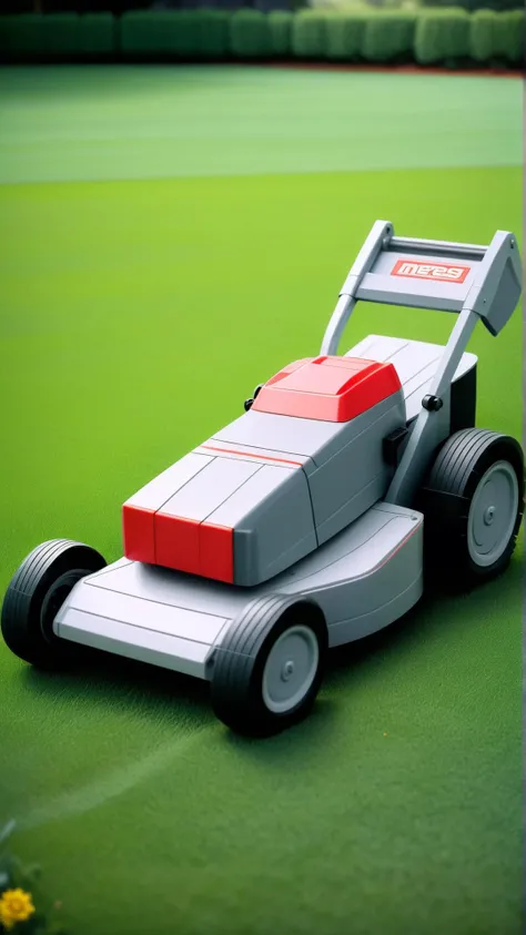 <lora:NESStyleXL:1>NESStyleLawn mower, NES-inspired, gray plastic, red plastic, 24mm, (analog, cinematic, film grain:1.3), Bokeh DOF, (Masterpiece:1.3) (best quality:1.2) (high quality:1.1)