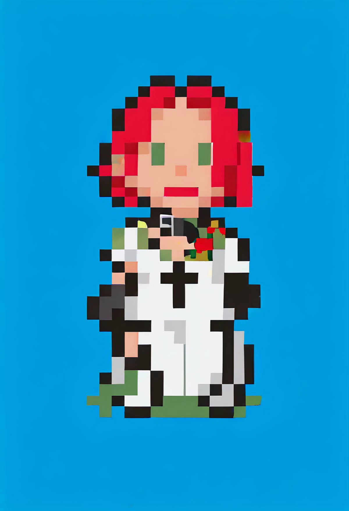 score_9, score_8_up, score_7_up, source_anime, 1girl, closed mouth, <lora:earthboundspritestyle-pdxl:1> pixel art, full body, st...