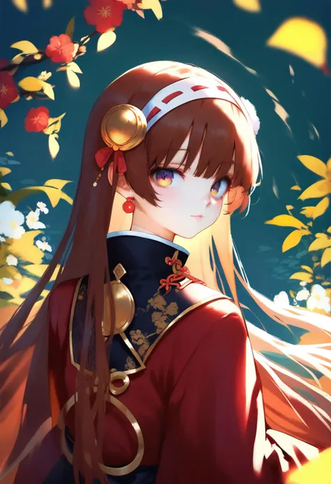 score_9, score_8_up, score_7_up, score_6_up, 1girl, chinese clothes, hairband, hanfu, jewelry, jitome, long hair, long sleeves, ...