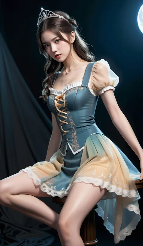 (Best quality,masterpiece,ultra realistic:1.3), (extremely intricate masterful beautiful:1.3), (hyperrealistic photography,Panorama,photorealistic:1.4),(extremely ultra-detailed),RAW, (natural skin, detailed skin),(skindentation:0.3),(rococo style:1.3),(Ar...