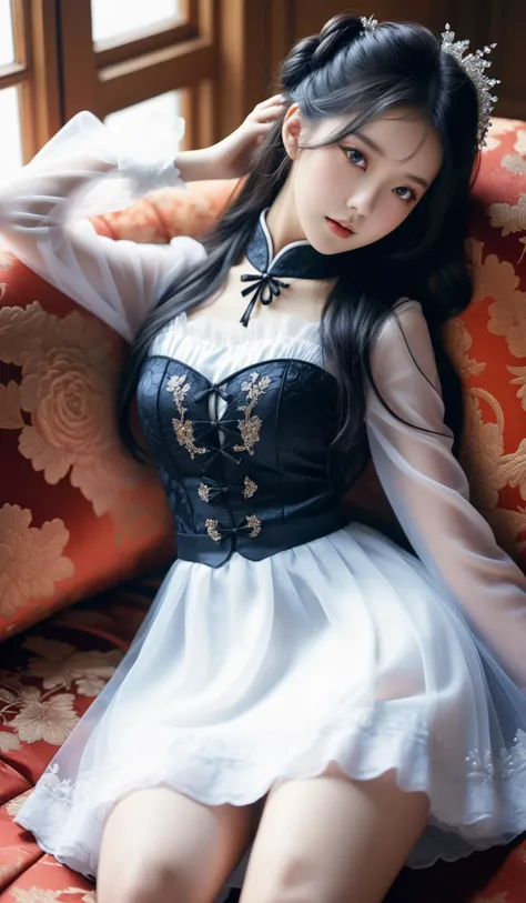 (Best quality,masterpiece,ultra realistic:1.3), (extremely intricate masterful beautiful:1.3), (hyperrealistic photography,photorealistic:1.4),(extremely ultra-detailed),RAW, (natural skin, detailed skin),(skindentation:0.3),(Art Nouveau:1.3),(vivid colors...