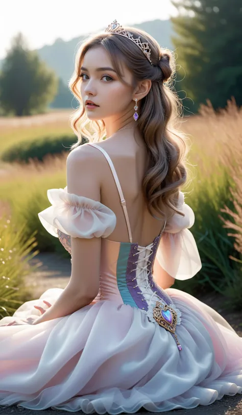 (Best quality,masterpiece,ultra realistic:1.3), (extremely intricate masterful beautiful:1.3), (hyperrealistic photography,Panorama,photorealistic:1.4),(extremely ultra-detailed),RAW, (natural skin, detailed skin),(skindentation:0.3),(rococo style:1.3),(Ar...