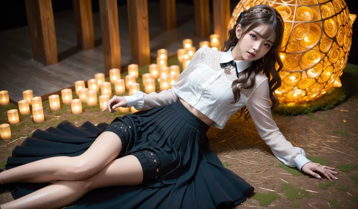 (Best quality,masterpiece,ultra realistic:1.3), (extremely intricate masterful beautiful:1.3), (hyperrealistic photography,Panorama,photorealistic:1.4),(extremely ultra-detailed),RAW, (natural skin, detailed skin),(skindentation:0.3),(rococo style:1.3),(Ar...