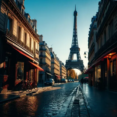 (((in a street with the eiffel tower in the background))), volumetric lighting, vibrant colors, 4k epic detailed, shot on kodak,...