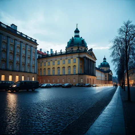 (((on a street with charlottenburg palace in the background))), volumetric lighting, vibrant colors, 4k epic detailed, shot on k...