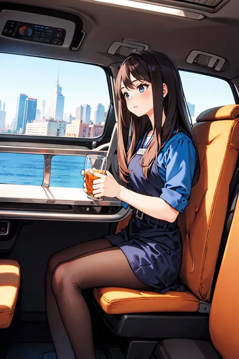 (masterpiece),(best quality:1.6), (ultra-detailed),girl, cafeteria ,cityscape, sea,
Break,
man in car