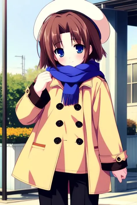 <lora:Shiki_Akimi:0.8>shikiakimi, blue eyes, brown hair, short hair, 1boy, soro, 
fur hat, scarf, coat, shoes, happy, standing, looking at viewer, cowboy Shot,
masterpiece, high quality, very_high_resolution, large_filesize, full color,