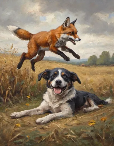 The quick brown fox jumps over the lazy dog in a field
BREAK
lazy dog in a field