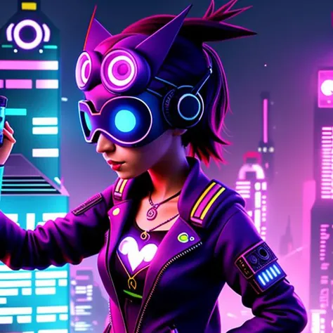 owl Sovynia, (cyberpunk outfit:1.2) <lora:Smeshariki0.5-000004:0.65>