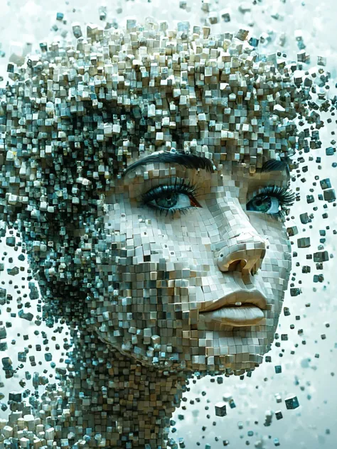 artcbd, a portrait of millions of flying cubes, arranged to create a beautiful face, in a cube world, high definition, female face <lora:artfullyCUBED_SDXL_V1:1.2>