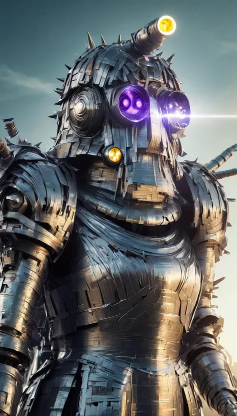 DuctTapeRay, Female Dalek of Apocalypse, 😤, Clear skies, Lens Flare, beautiful Violet eyes