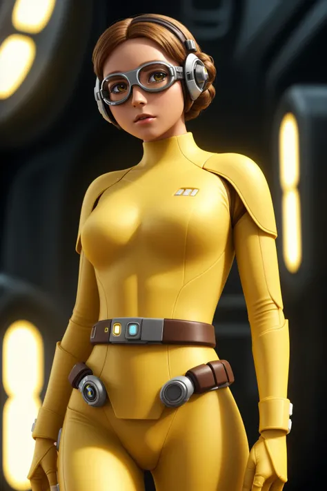 <lora:MinionStyle:0.6>minionstyle, Leia Organa, (yellow skin:1.2), star wars location, googles
, 8k high definition, high detail eyes, highest quality, skin texture, masterpiece, best quality, perfect lighting, cinematic lighting, (sharp focus:1.2), HDR, b...