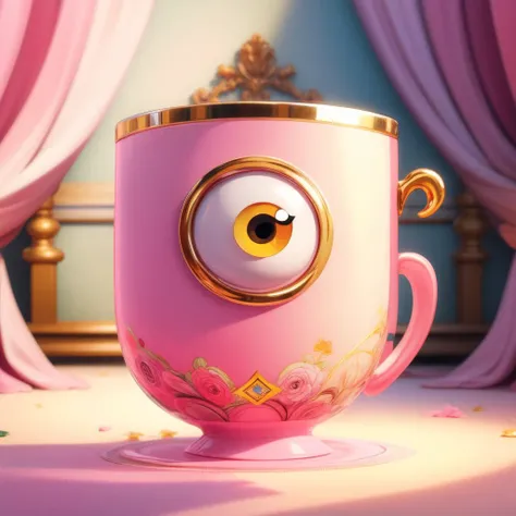 <lora:add_detail:1>, RAW Photo, Photorealistic <lora:MinionStyle-10:1>MinionStyle Pink decorative cup, (Masterpiece:1.3) (best quality:1.2) (high quality:1.1)