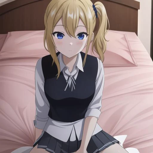 <hypernet:hayasaka-3900:0.8>,hayasaka ai,masterpiece, best quality, 1girl, 1boy,pov,missionary,spread_legs,schoolgirl, pleated_s...