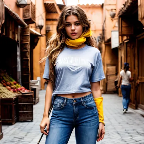 (Marrakech souk, SFW, western casual attire, jeans, t-shirt, sneakers, curious and engaging pose, examining spices, late morning:1.35) Instagram_Influencer_86_By_Stable_Yogi
Faceshot_By_stable_yogi
<lora:Detail Blaster By Stable Yogi:0.5>
(center_parted_lo...