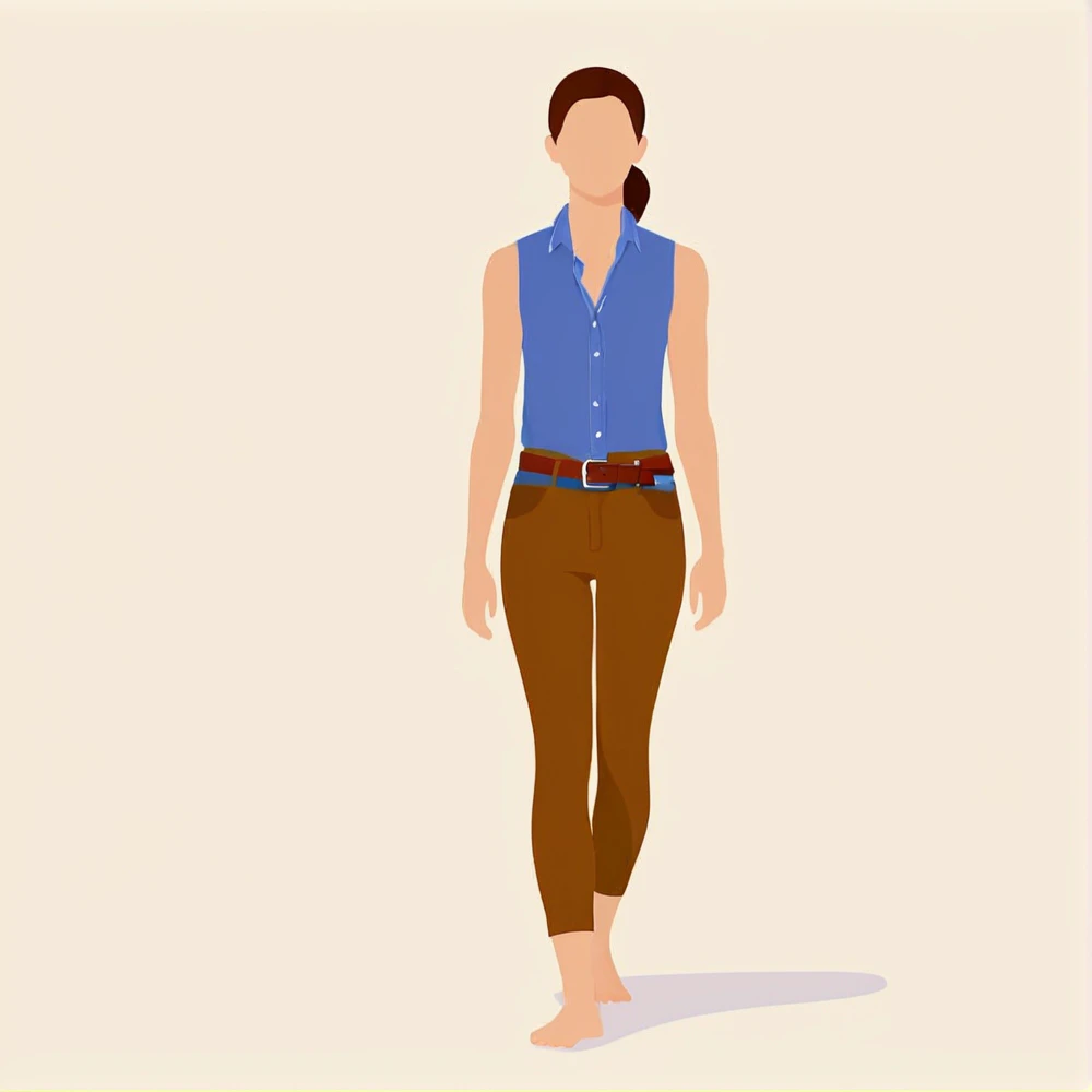 <lora:F2D-000001:1>,flat color,1boy,buttondown shirt,vest,brown belt,yoga pants,Having a solo spa day at home.,isolated,simple background,no background,no face,minimalistic,, Vector art, Vivid colors, Clean lines, Sharp edges, Minimalist, Precise geometry,...