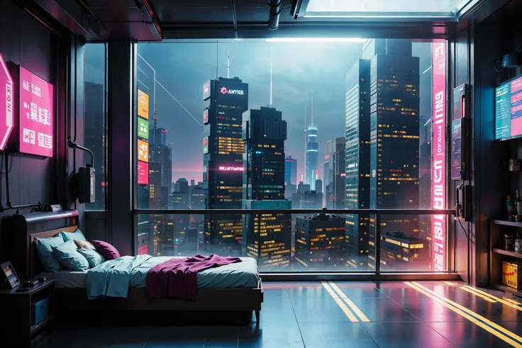 cyberpunk scene