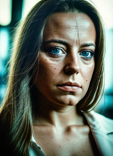 perfect eyes <lora:locon_annamucha_v1_from_v1_64_32:1>, analog style photography of a sks woman,  realism, detailed lighting, sh...