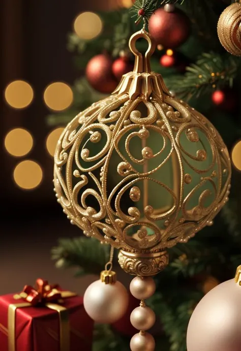 (highly detailed, intricate detail), christmas, pearl, SSGI, SSAO, cgi, symetrical, octane render, 35mm, bokeh, 9:16, (intricate details:1.12), hdr, (intricate details, hyperdetailed:1.15),