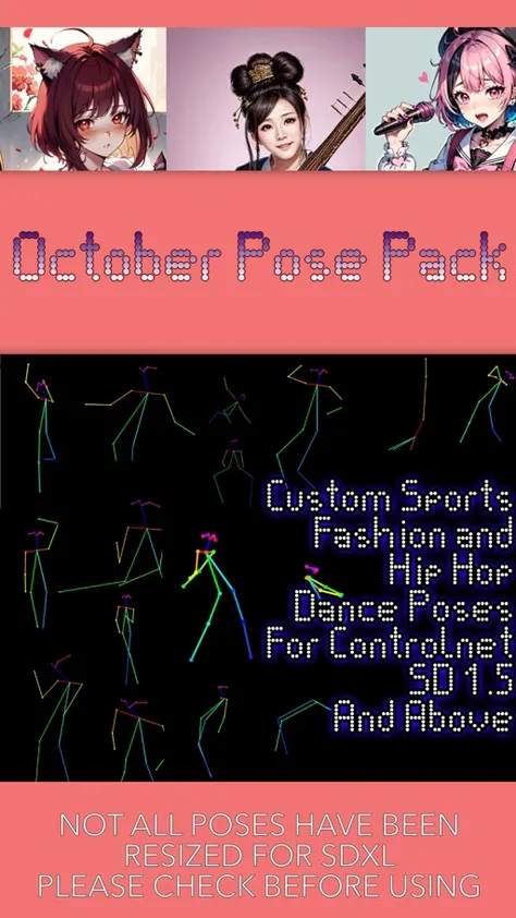 Fashion Dance & Sports Poses (Controlnet)
