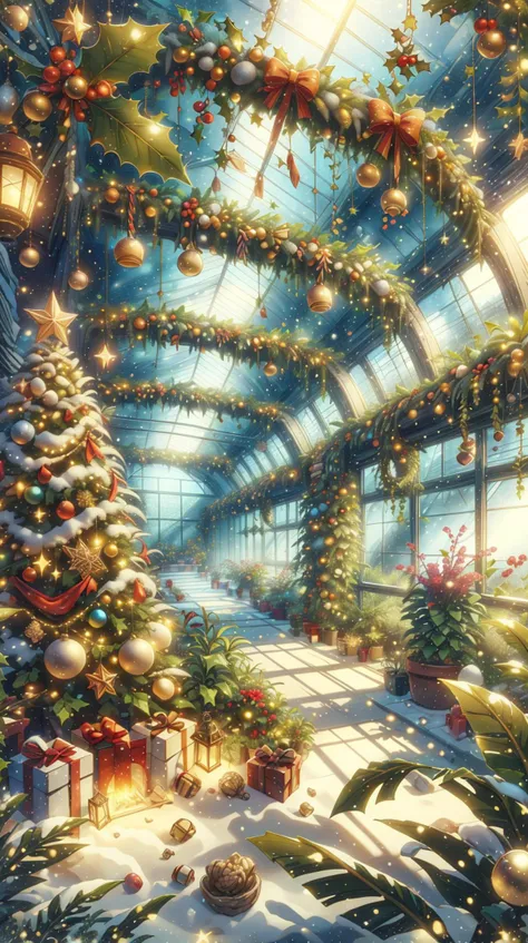 <lora:ChristmasDecorativeStyle:1>ChristmasDecorativeStyle a solitary botanist growing plants in desert greenhouse dome, (Masterpiece:1.3) (best quality:1.2) (high quality:1.1)