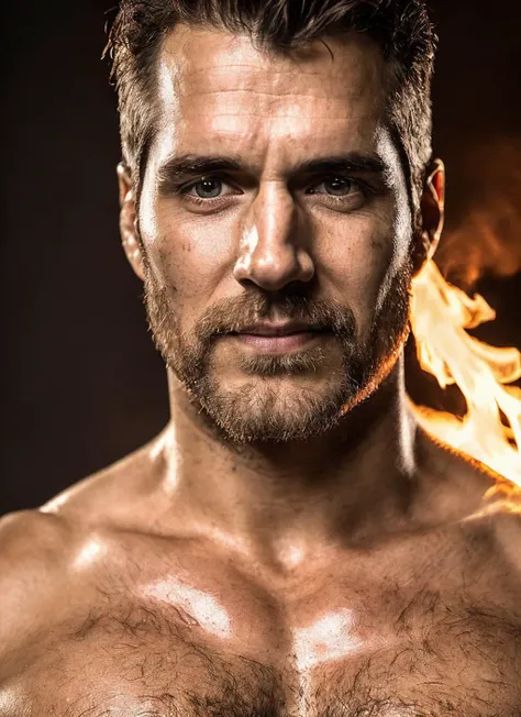 flmngprsn flames, 30 years old ((sks person)) burning, masculine, epic  (photo, studio lighting, hard light, sony a7, 50 mm, hyperrealistic, big depth of field, mate skin, pores, wrinkles, concept art, colors, hyperdetailed, hyperrealistic)  <lora:locon_fl...