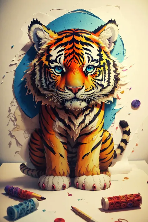 tiger,multi dimensional paper quilling, art, chibi,
yang08k,  beautiful,  colorful,
masterpieces, top quality, best quality, official art, beautiful and aesthetic,
<lora:yang08k:0.7>