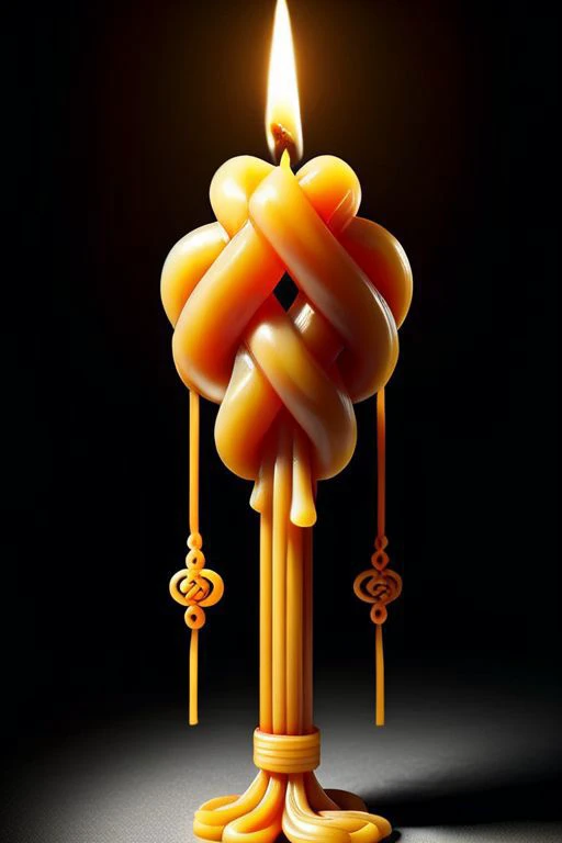 mad-candle Chinese knot,<lora:Candles_SDXL:0.8>,, (masterpiece, best quality, high quality, highres, ultra-detailed),