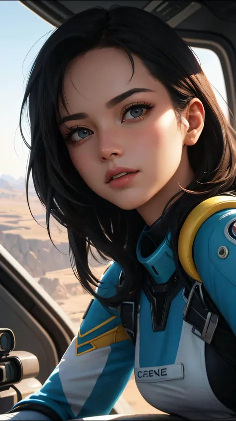 (perfect face) landscape, oil on matte canvas, sharp details, the expanse scifi spacescape ceres colony, intricate, highly detailed, digital painting, rich color, smooth, sharp focus, illustration, Unreal Engine 5, 8K, art by artgerm and greg rutkowski and...