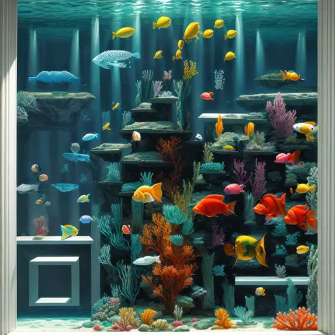 ((pixel art)), (underwater world), colorful fish, bright corals, bubbles, rays of light, intricately detailed, natural bright sunlight, masterpiece, lit, [high-key], high contrast, hard shadows   <lora:add_detail:0.5>