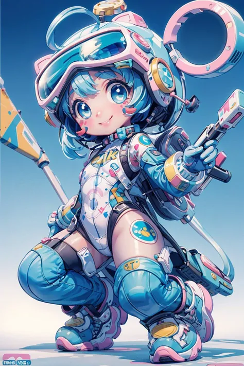 Q版科幻机甲少年 Q version of science fiction mecha teenager