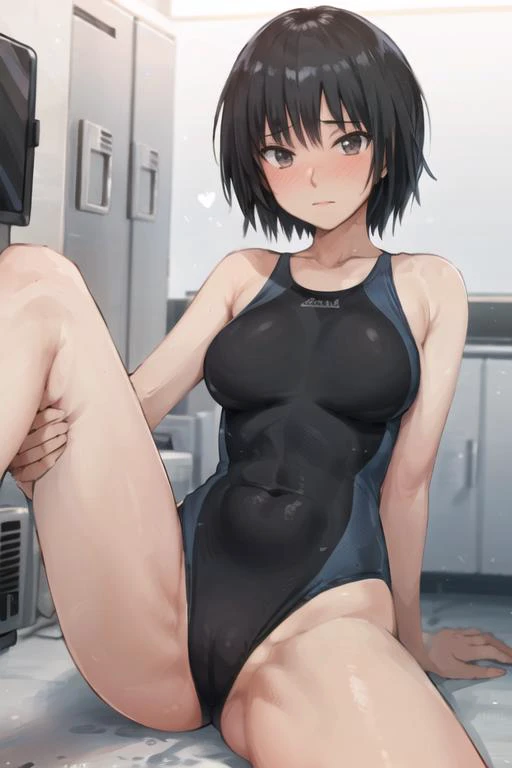 masterpiece ,best quality, 

 <lora:AiNanasaki_nanasakiAiLycoris:0.6>, nanasaki ai,  competition_swimsuit, 

blush,