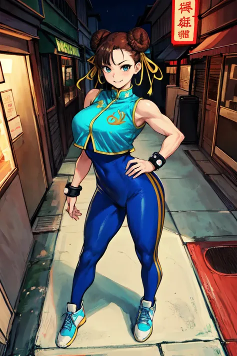 masterpiece,best quality,highres, ultra-detailed, solo, 1girl, chunli_alpha,street fighter, huge breast, from above, boob focus, smile, blue detailed lingre , spread legs,
chinese town, night, neon sign, roottop, outdoor,
wkmwkm,wkmwkm,wkmwkm,wkmwkm,wkmwkm...