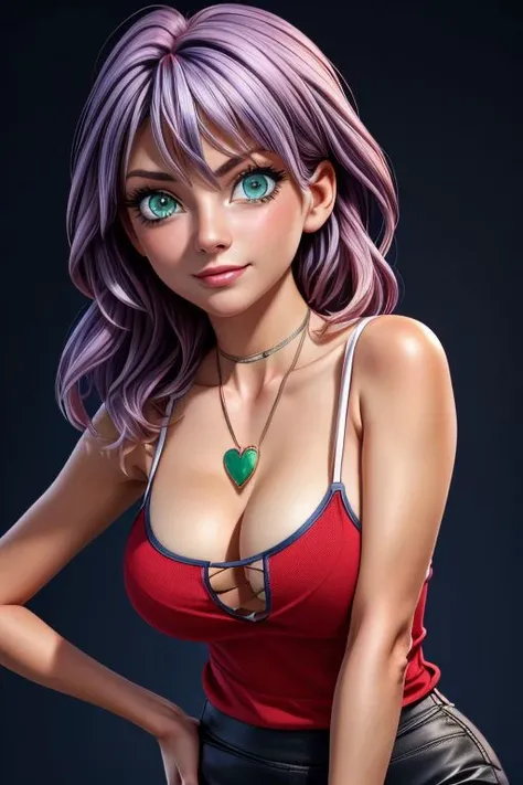 (masterpiece), hdr, cleavage, sexy pose,  proud mood, 
1girl,  rinslet walker, green eyes, necklace, red camisole, pencil skirt, black skirt,
<lora:add_detail:1>  <lora:rinslet-nvwls-v1:1>
navy blue background,  dim light,  looking at viewer,